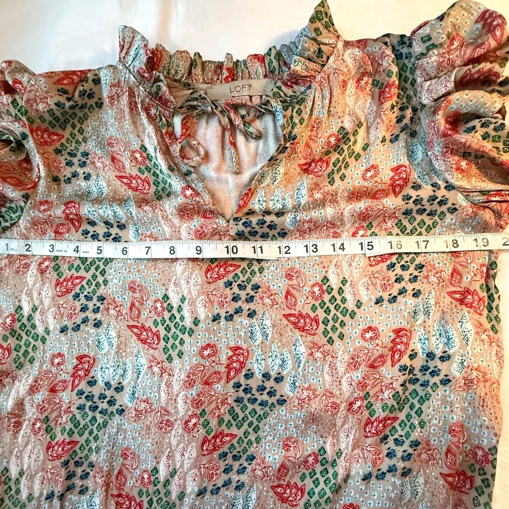 LOFT floral blouse